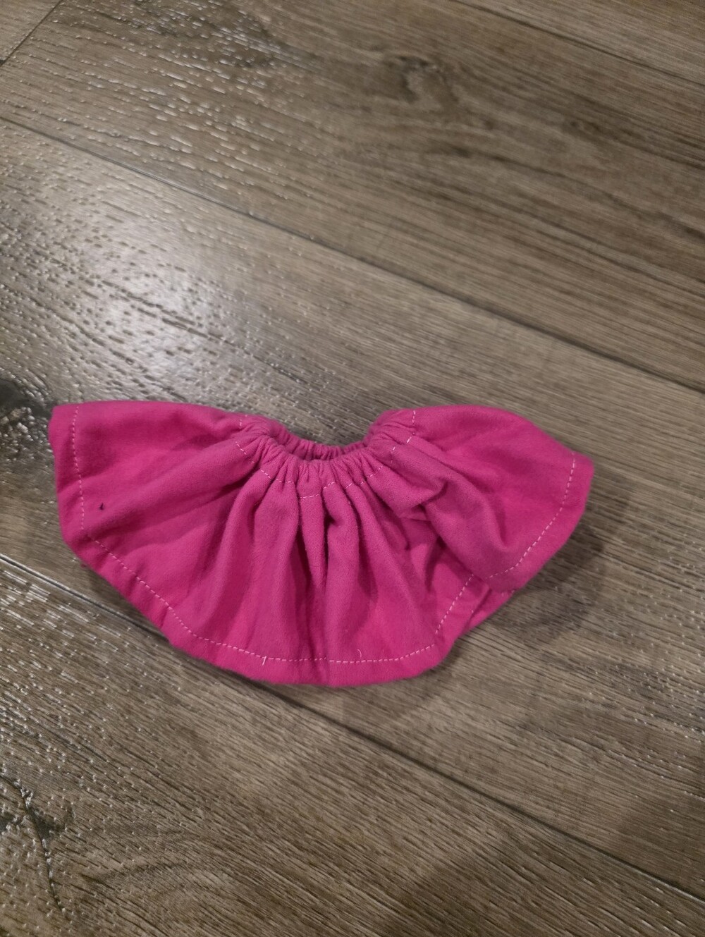10" Handmade Bright Pink Gathered Dress